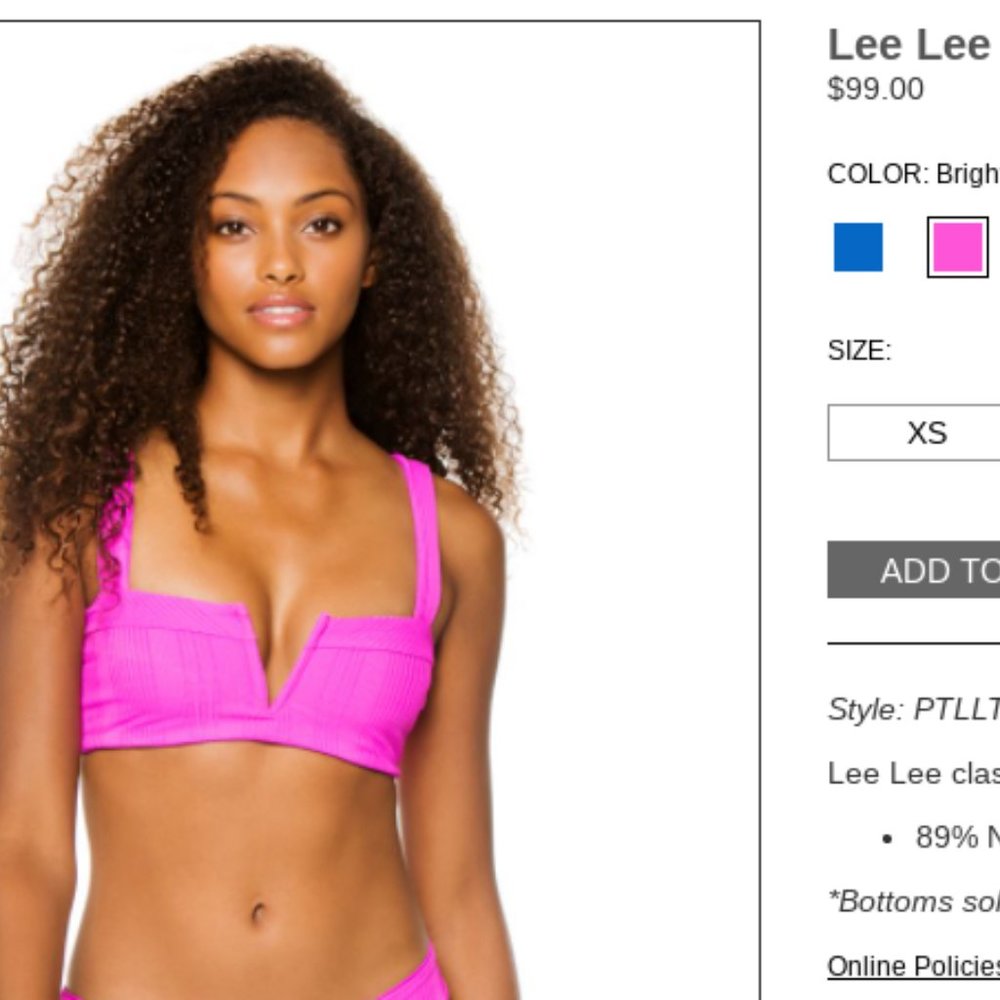 NEW Everything But Water Bikini Top (Lee Lee)